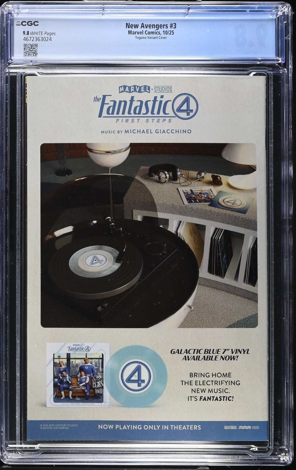 New Avengers #3 CGC 9.8 1:25 Rickie Yagawa Variant Marvel Comics 2025