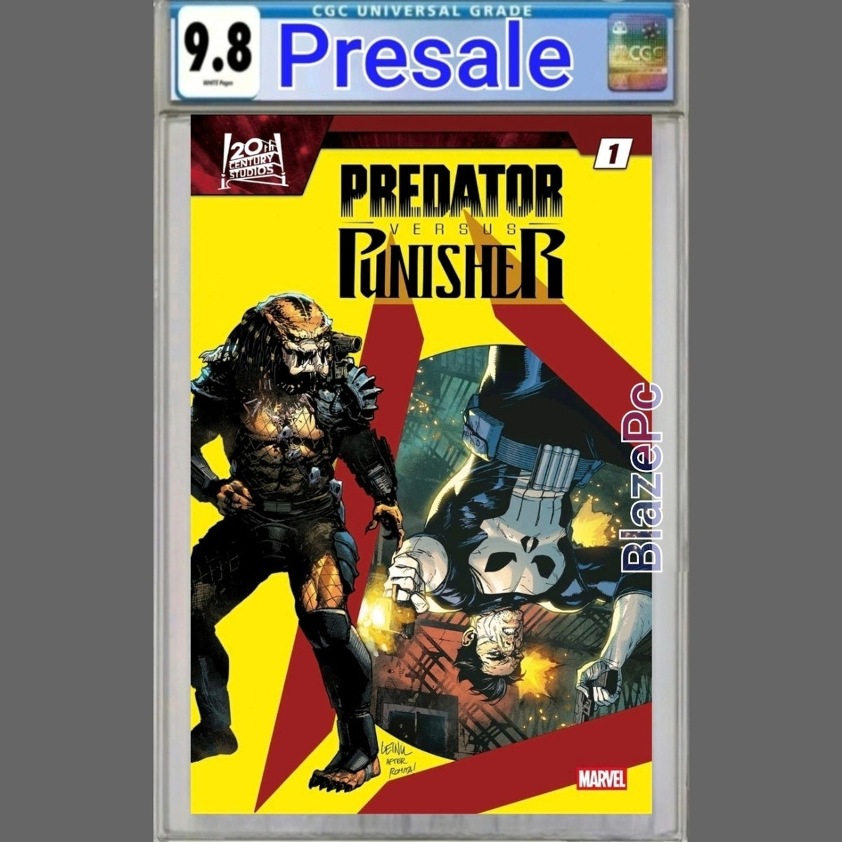 Predator Vs Punisher #1 CGC 9.8 Leinil Yu Homage Cover B Variant 2026 PRESALE