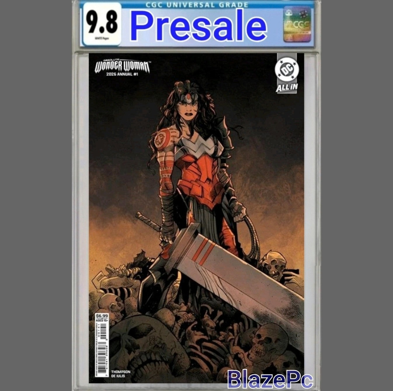 Absolute Wonder Woman Annual 2026 #1 CGC 9.8 Cover D Cowan Variant DC PRESALE