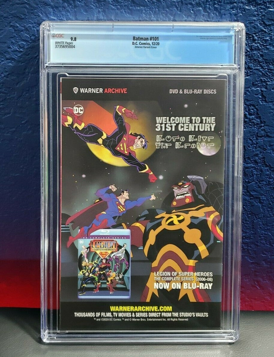 Batman #101 CGC 9.8 1:25 Jimenez Incentive Variant Tynion Grifter DC 2020
