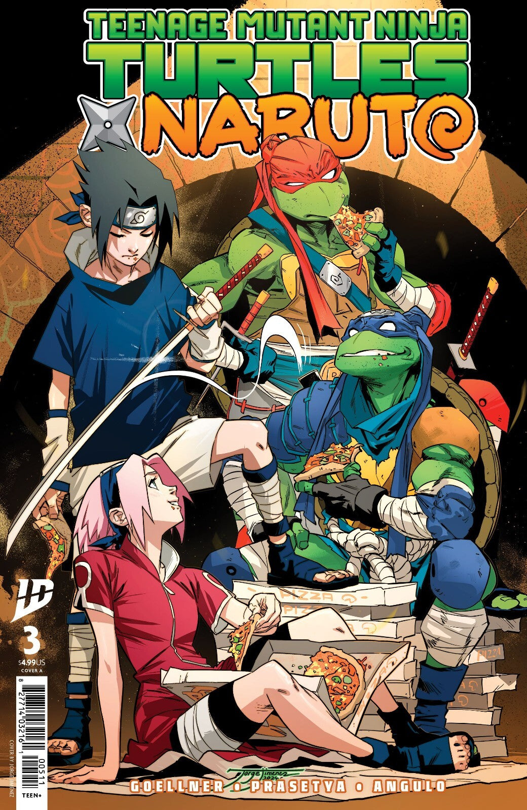 TMNT x Naruto #3 Cover A B C D Variant Set or 1:25 1:50 Option 2025 IDW NM