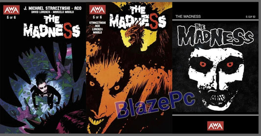 The Madness #5 Cover A B C Variant Set Options AWA Comics NM