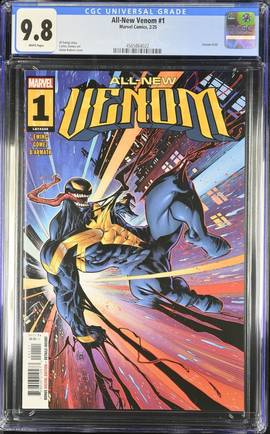 All New Venom #1 CGC 9.8 Adam Kubert Cover A Al Ewing Marvel Comics 2024