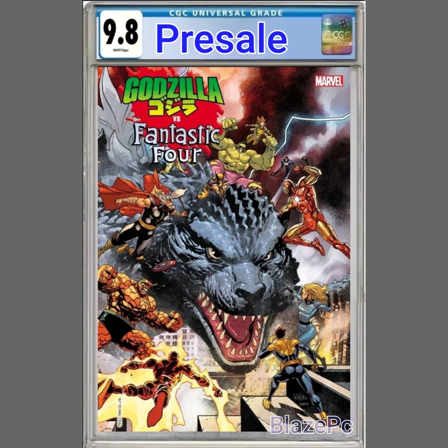 Godzilla Vs Fantastic Four #1 CGC 9.8 Leinil Yu Variant Marvel 2025 PRESALE