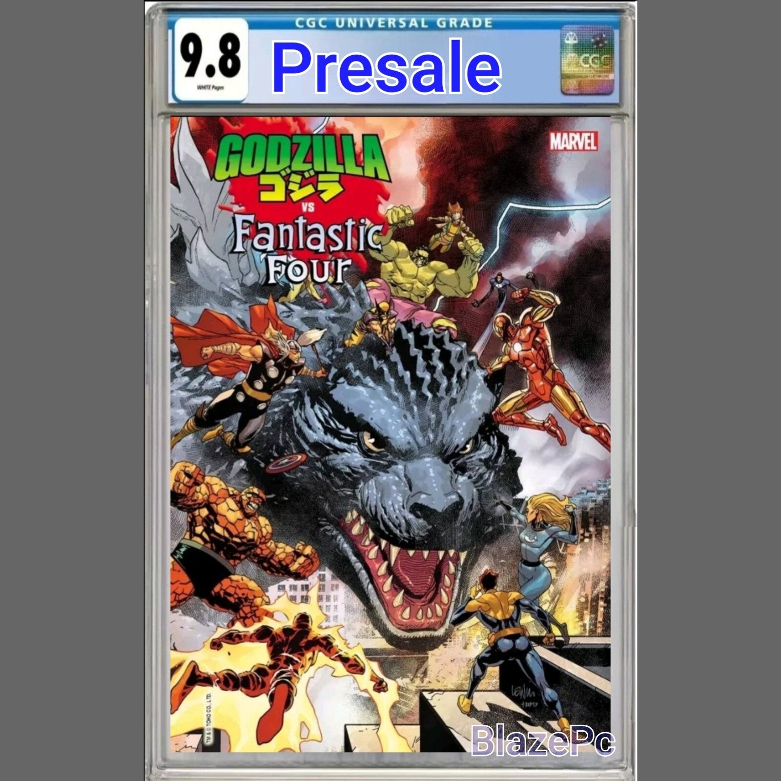 Godzilla Vs Fantastic Four #1 CGC 9.8 Leinil Yu Variant Marvel 2025 PRESALE