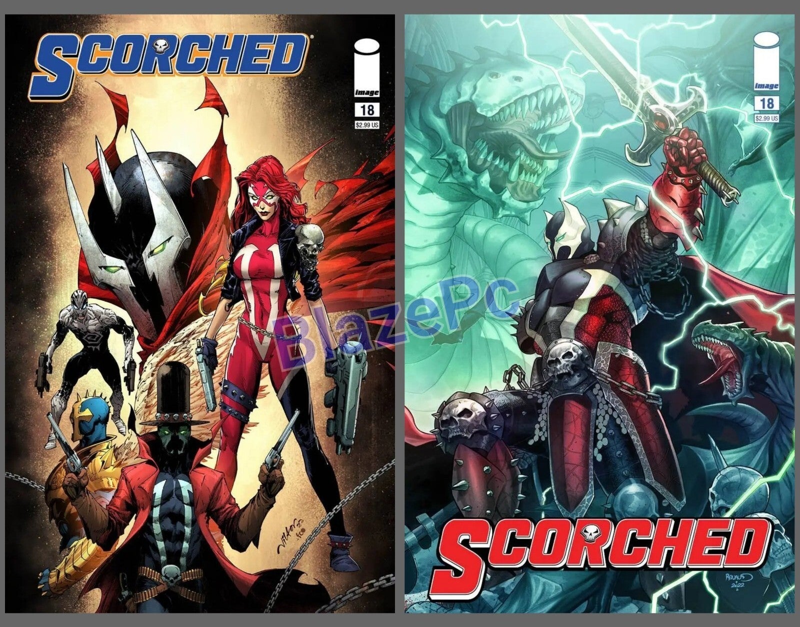 The Scorched #18 Cover A B Variant Set Options Spawn Image 2023 NM