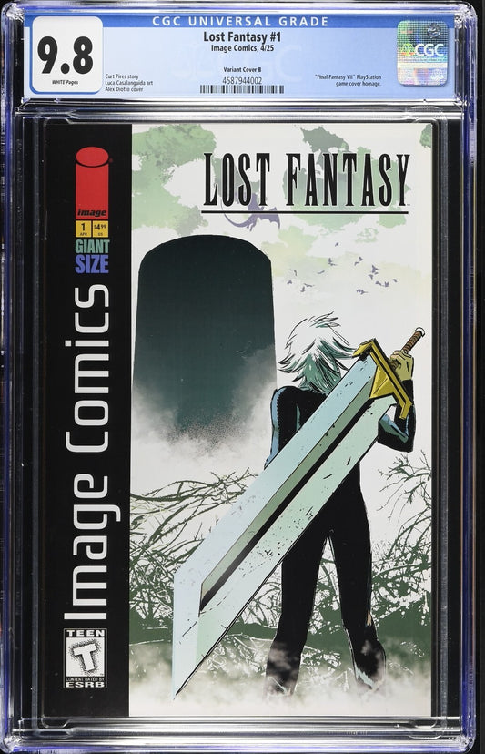 Lost Fantasy #1 CGC 9.8 Alex Diotto Final Fantasy Homage Variant Image Comics