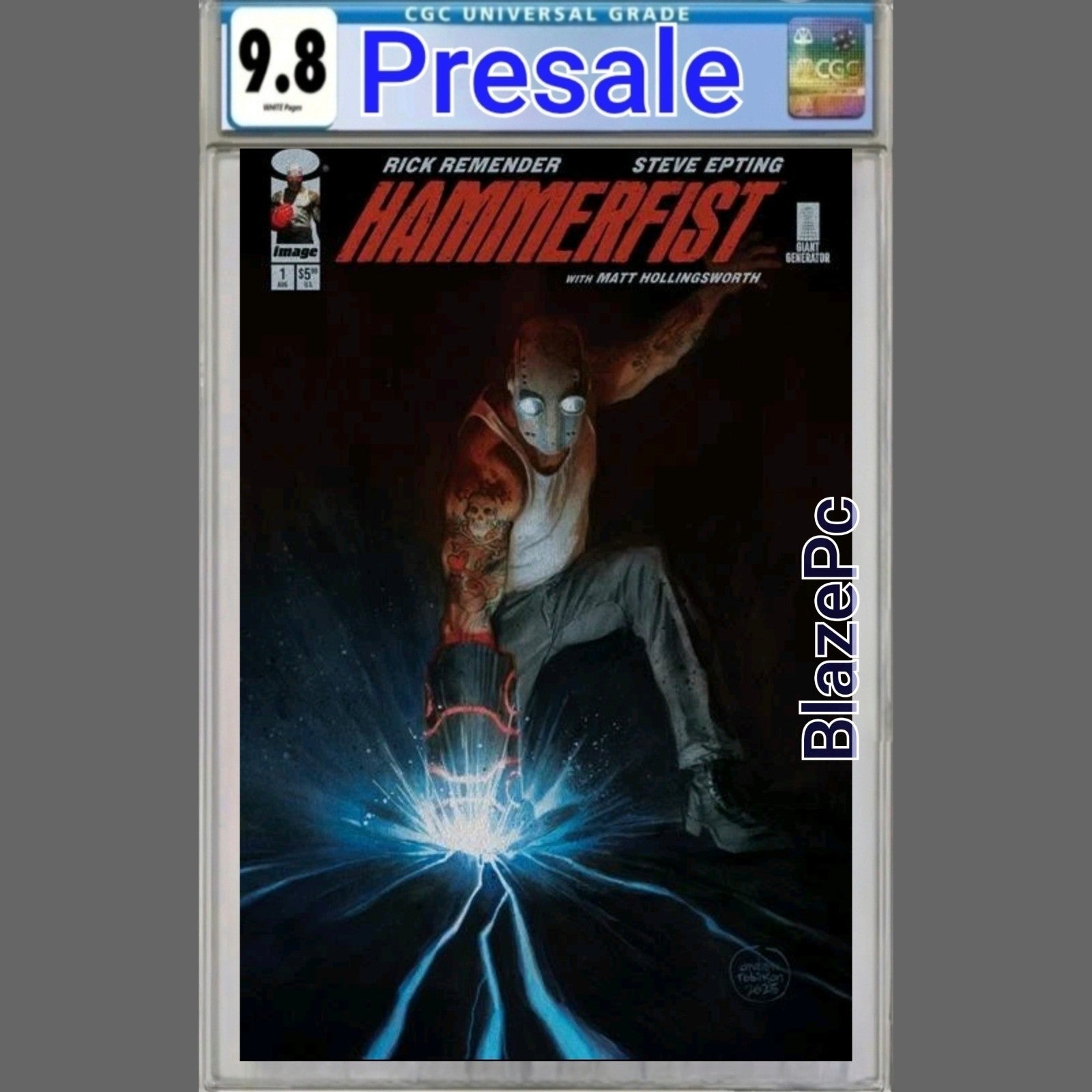 Hammerfist #1 CGC 9.8 1:100 Andrew Robinson FOIL Variant Image 2026 PRESALE