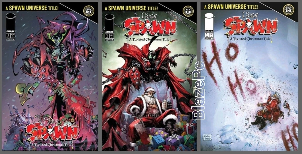 I Saw Spawn A Twisted Christmas Tale #1 A B C Variant Set Option Presale 11/4