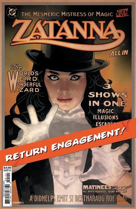 Zatanna #1 Cover A B C D E F Variant Set or 1:25 Options DC 2026 Presale 4/29