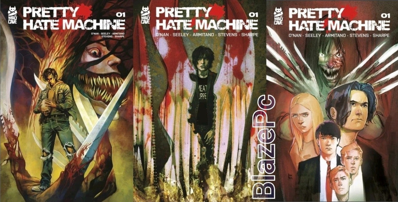 Pretty Hate Machine #1 Cover A B C Variant Set Options Mad Cave 2026 Presale 4/8