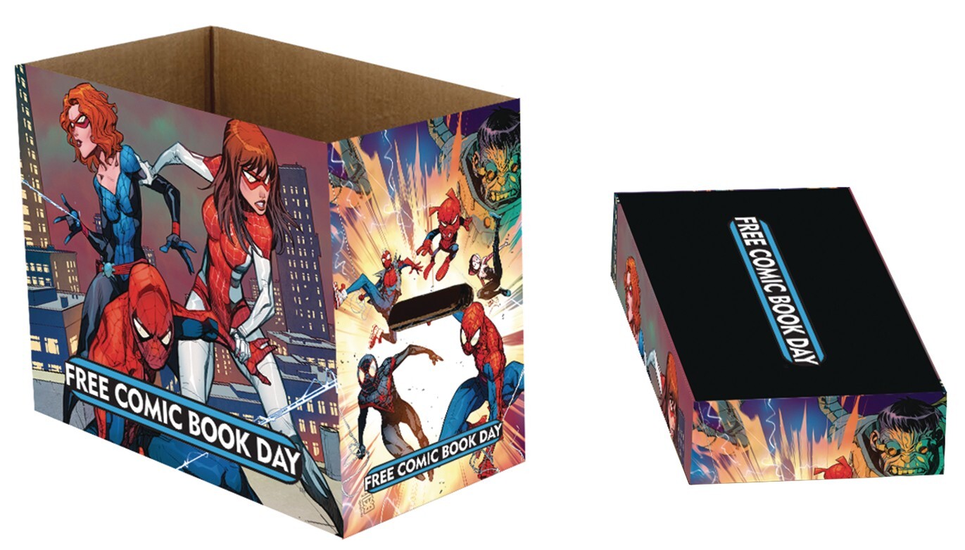 FCBD Marvel Spider-Man Short Comics Storage Box 5 Pack Brand New