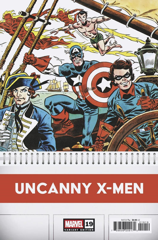 Uncanny X-Men #19 1:50 Frank Robbins Bicentennial Calendar Hidden Gem Variant NM