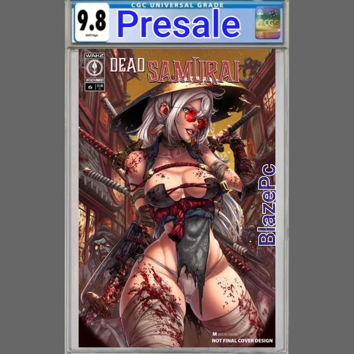 Dead Samurai #6 CGC 9.8 Cover C Drax Gal Variant Wake Entertainment 2026 PRESALE