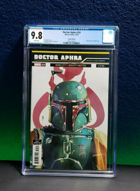 Doctor Aphra #24 CGC 9.8 Galactic Icons Boba Fett Variant Reis Marvel 2018