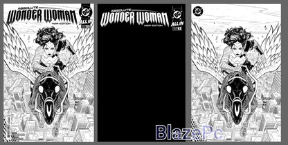 Absolute Wonder Woman Noir Edition #1 Cover A B C Foil Variant Set Options DC NM