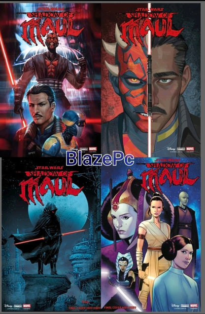 Star Wars Shadow of Maul #1 Cover A B C D Variant Set Options 2026 Presale 3/4
