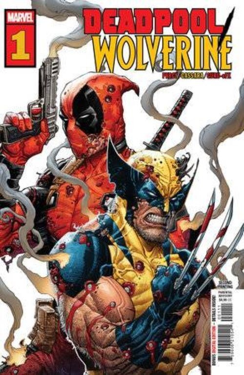 Deadpool Wolverine #1 2nd Print Joshua Cassara Variant Marvel 2025 NM