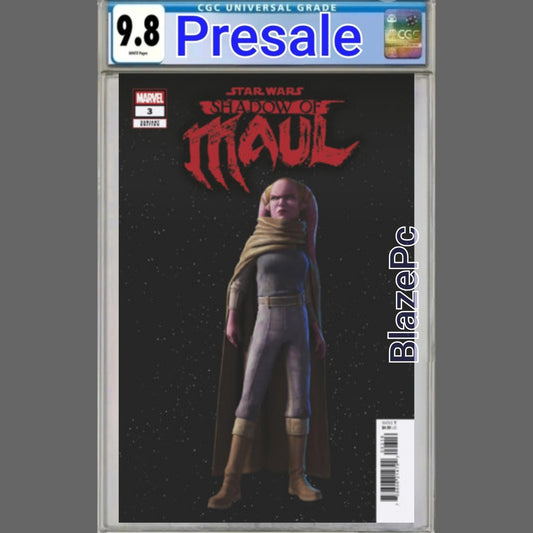 Star Wars Shadow of Maul #3 CGC 9.8 1:10 Photo Variant Marvel 2026 PRESALE
