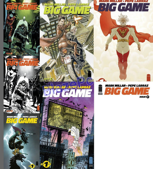 Big Game #1 Cover A B C D E F G Variant Set Options Image Comics Millar 2023 NM