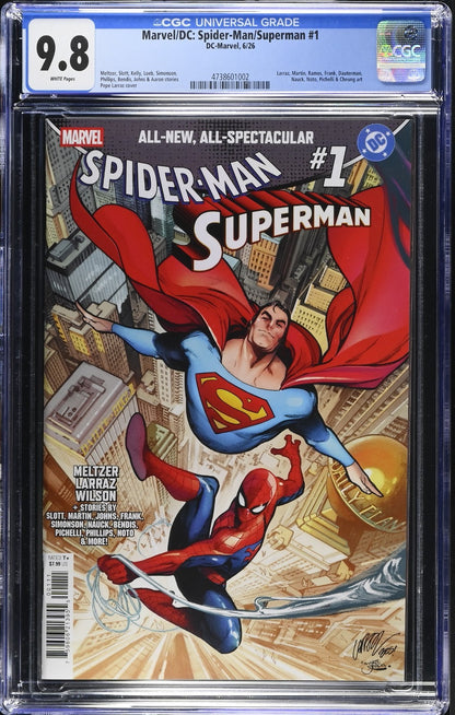 Marvel DC Spider-Man Superman #1 CGC 9.8 Pepe Larraz Cover A 1st Print 2026