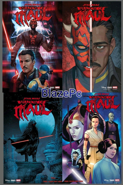 Star Wars Shadow of Maul #1 Cover A B C D Variant Set Options 2026 Presale 3/4