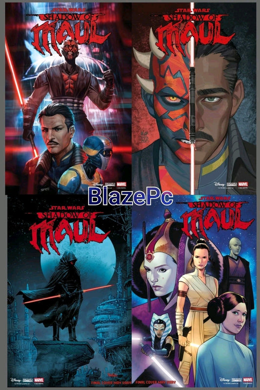 Star Wars Shadow of Maul #1 Cover A B C D Variant Set Options 2026 Presale 3/4