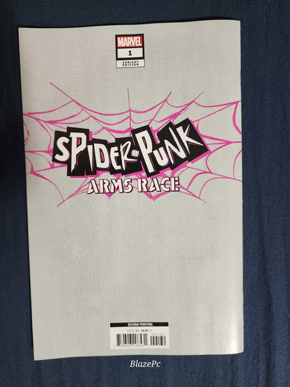 Spider Punk Arms Race #1 1:25 2nd Print Ian Bertram Ratio Variant 2024 Pics NM