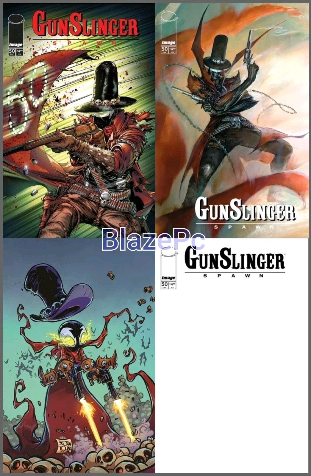 Gunslinger Spawn #50 Cover A B C D Variant Set Option Image 2025 Preasale 1/14