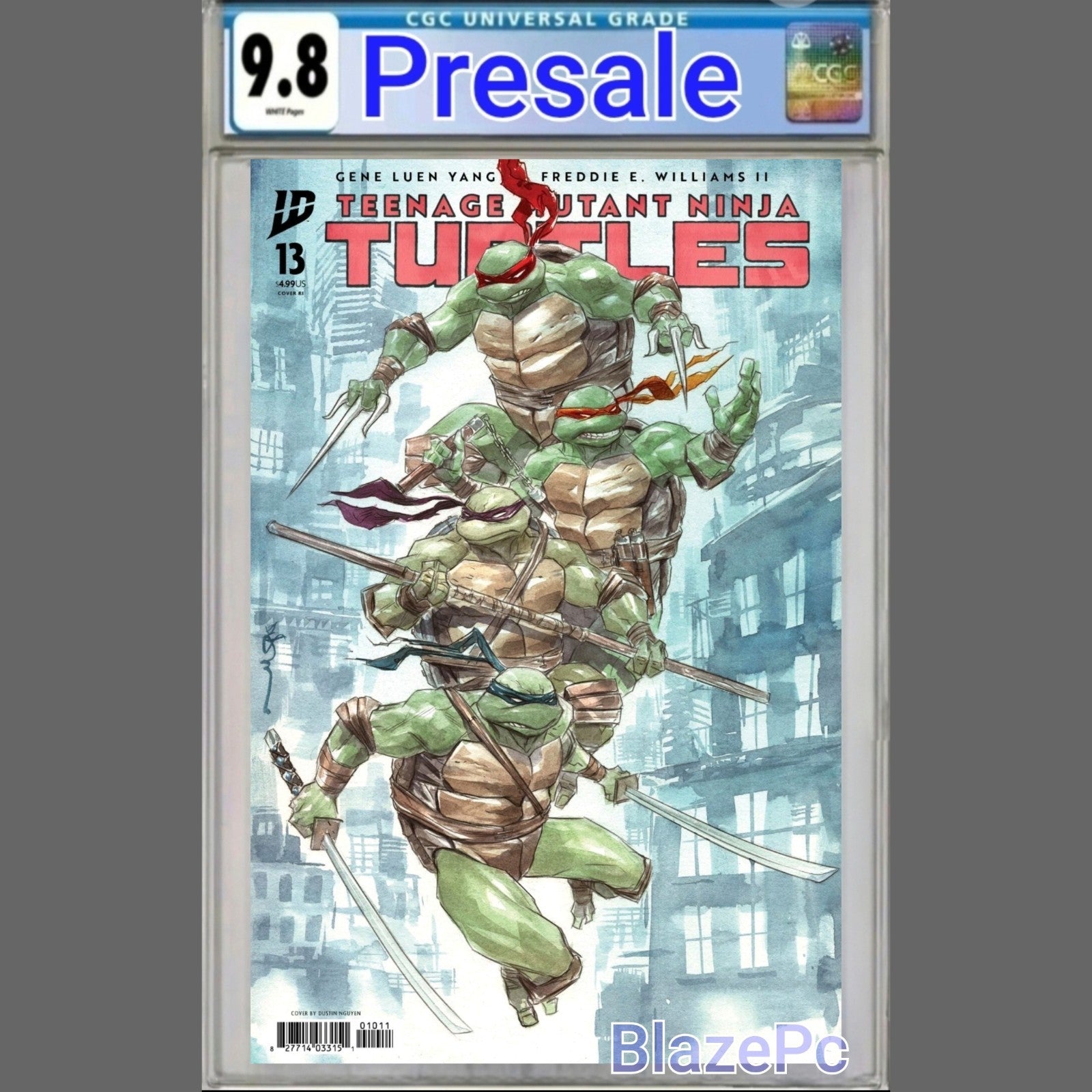 Teenage Mutant Ninja Turtles #13 CGC 9.8 1:100 Nguyen Variant IDW 2025 PRESALE