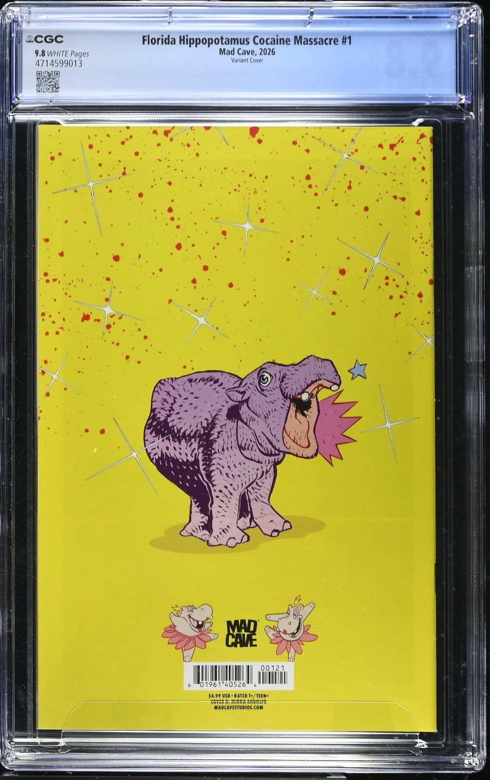 Florida Hippopotamus Cocaine Massacre #1 CGC 9.8 Cover B Mirka Andolfo Variant