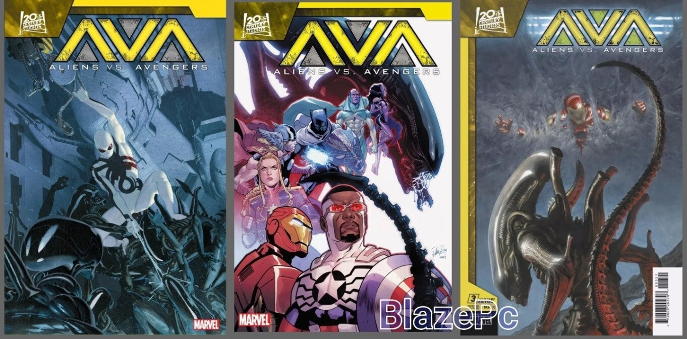 Aliens Vs Avengers #3 Cover A B C Variant Set or 1:25 Options Hickman 2025 NM