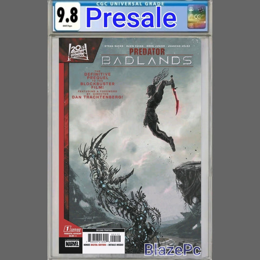 Predator Badlands #1 CGC 9.8 2nd Print Juan Ferreyra Cover A Marvel 2025 PRESALE
