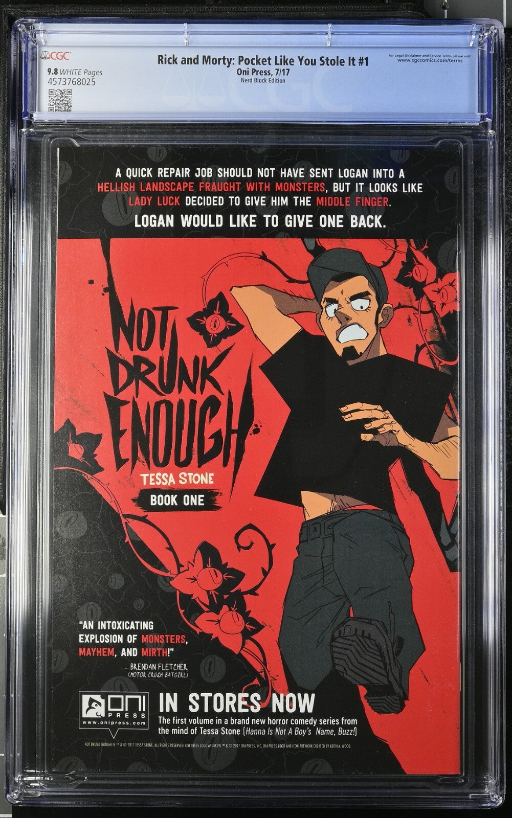 Rick and Morty Pocket Like You Stole It #1 CGC 9.8 Recalled Nerd Block Variant