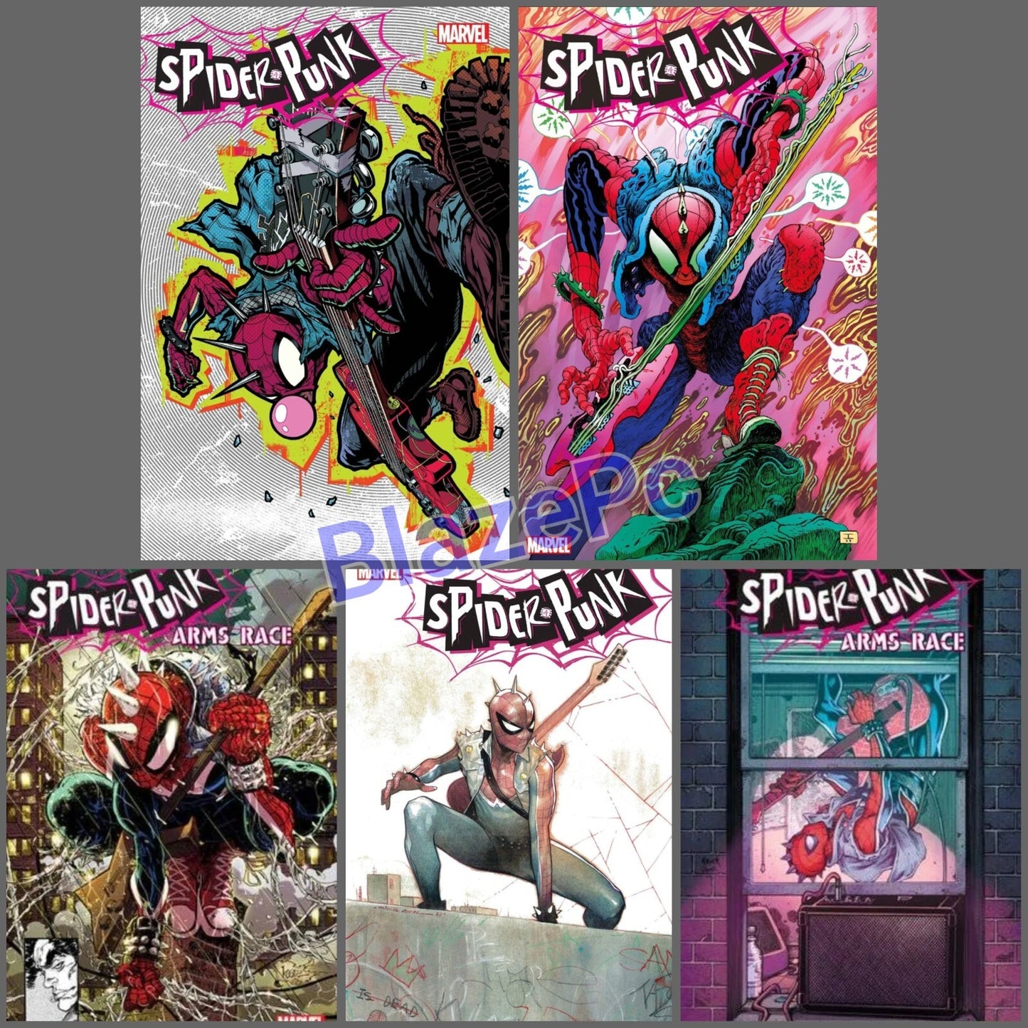 Spider-Punk Arms Race #1 A B C D E FOIL Variant Set or 1:25 1:100 Option 2024 NM