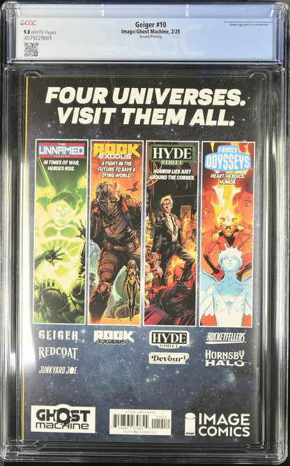 Geiger #10 CGC 9.8 2nd Print Glowing Woman Variant Image Comics 2025