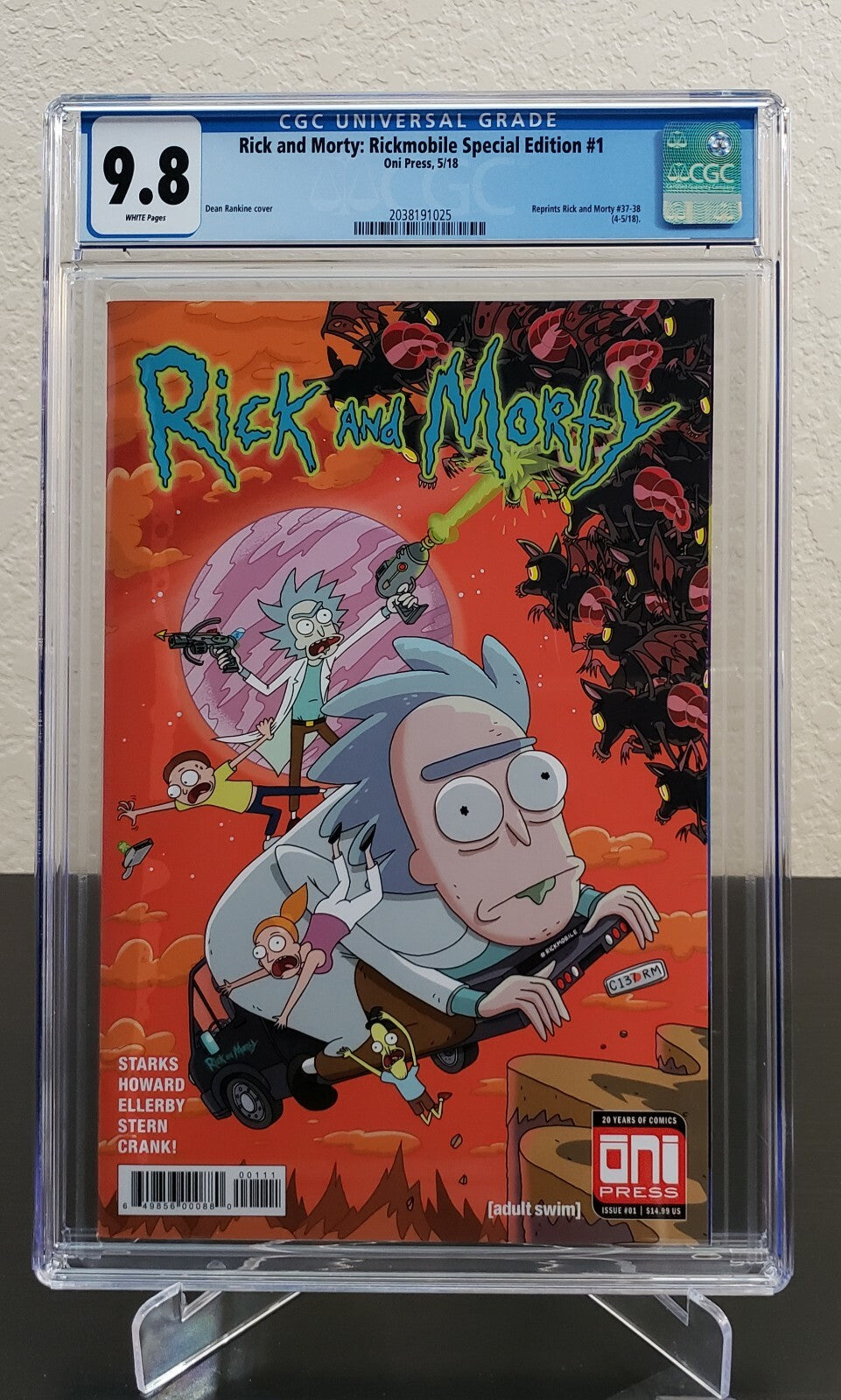 Rick and Morty Rickmobile Special #1 CGC 9.8 Rankine Variant Roiland Oni 2018