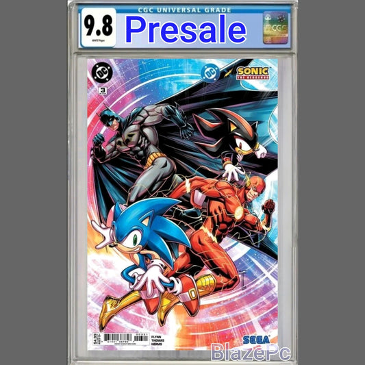 DC X Sonic The Hedgehog #3 CGC 9.8 Serg Acuna Cover B Variant 2025 PRESALE