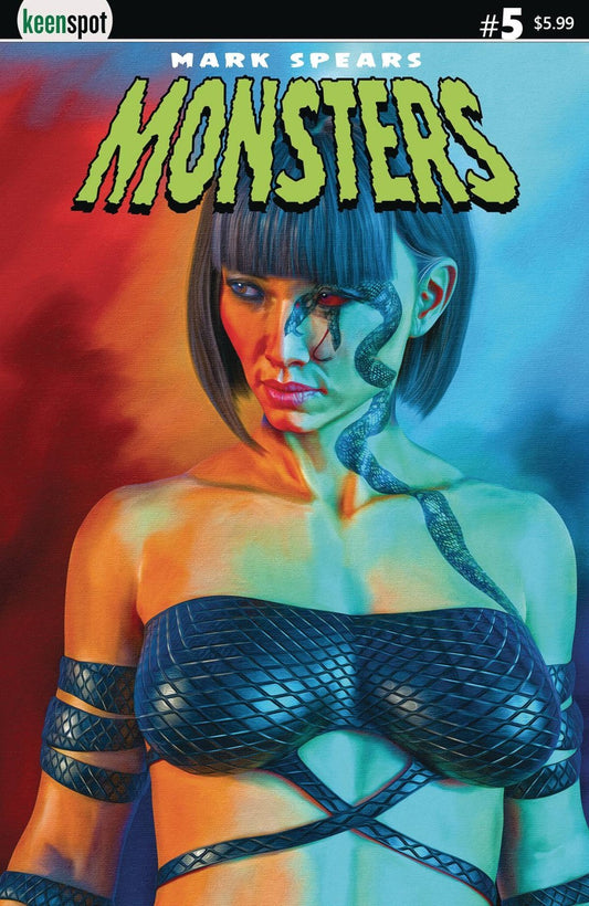 Mark Spears Monsters #5 Cover E Girl With Snake Tattoo Keenspot 2025 NM