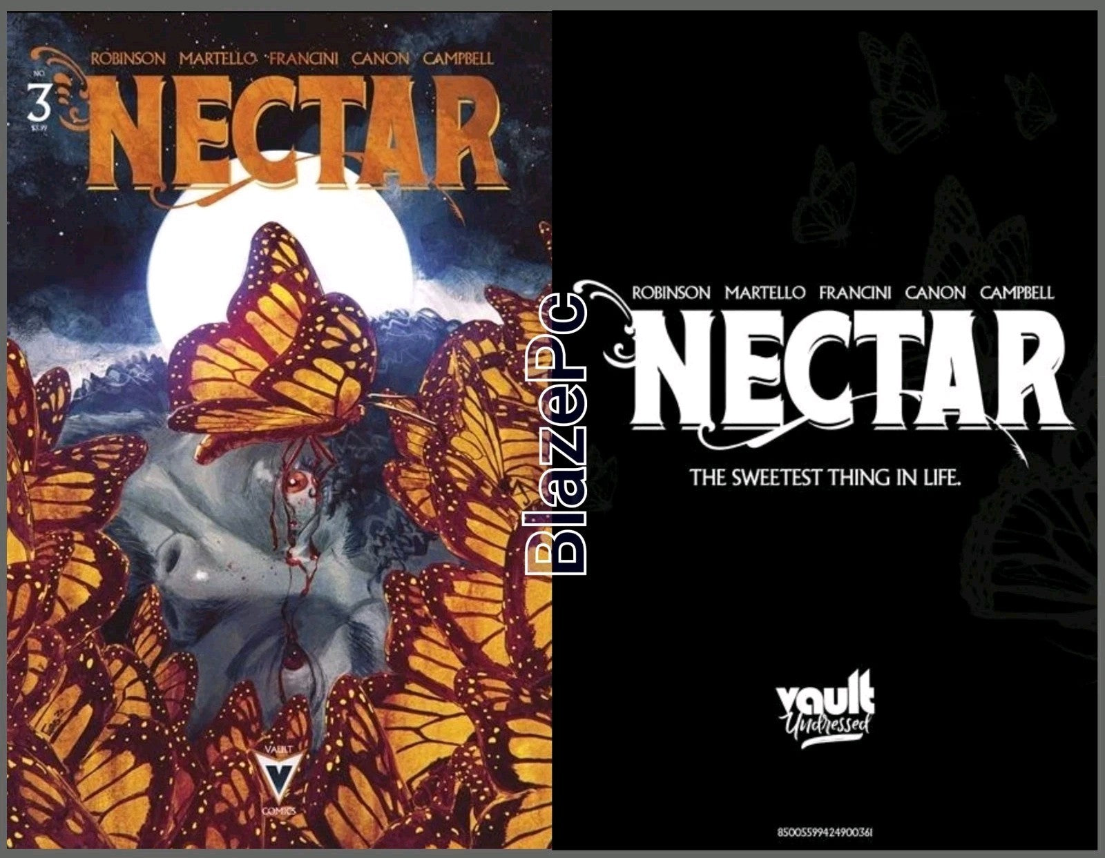 Nectar #3 Cover A F Variant Set Options Vault Comics 2026 Presale 5/20
