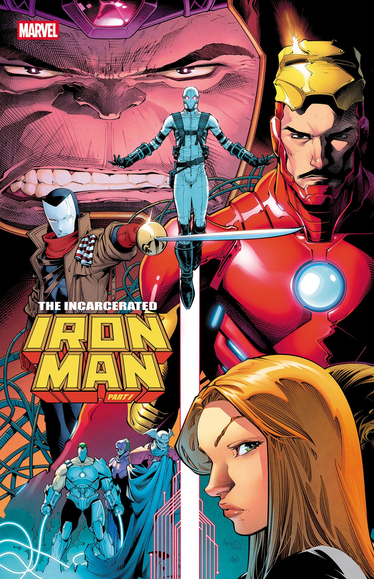 IRON MAN #12 COVER B GLEB MELNIKOV CONNECTING VARIANT [IIM]