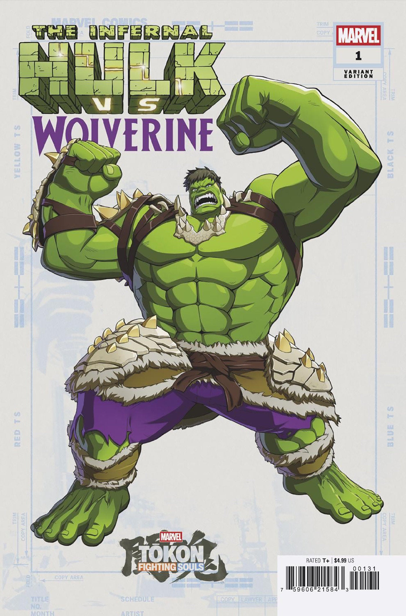 INFERNAL HULK VS. WOLVERINE #1 MARVEL TOKON: FIGHTING SOULS VARIANT