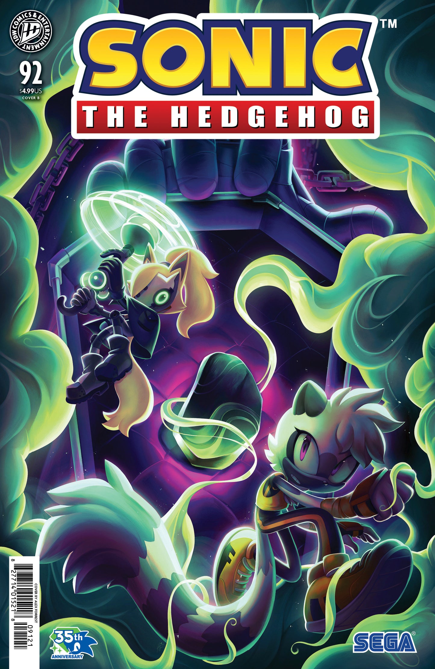 Sonic the Hedgehog #92 Variant B (Forrest)