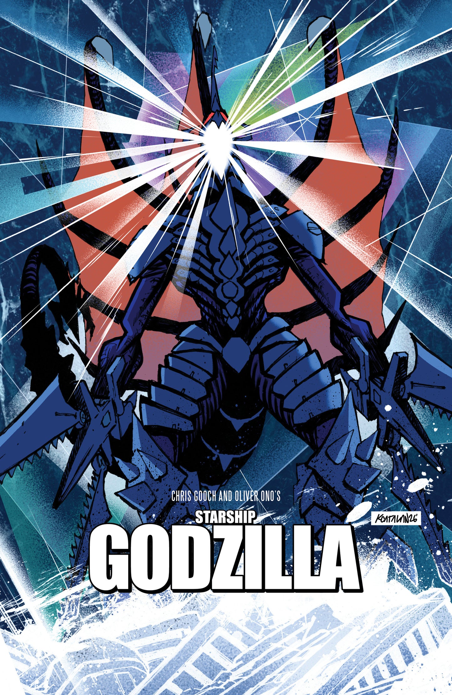 Starship Godzilla: Invasion X [Kai-Sei Era] #3 Variant B (Catalan Movie Homage Cover)