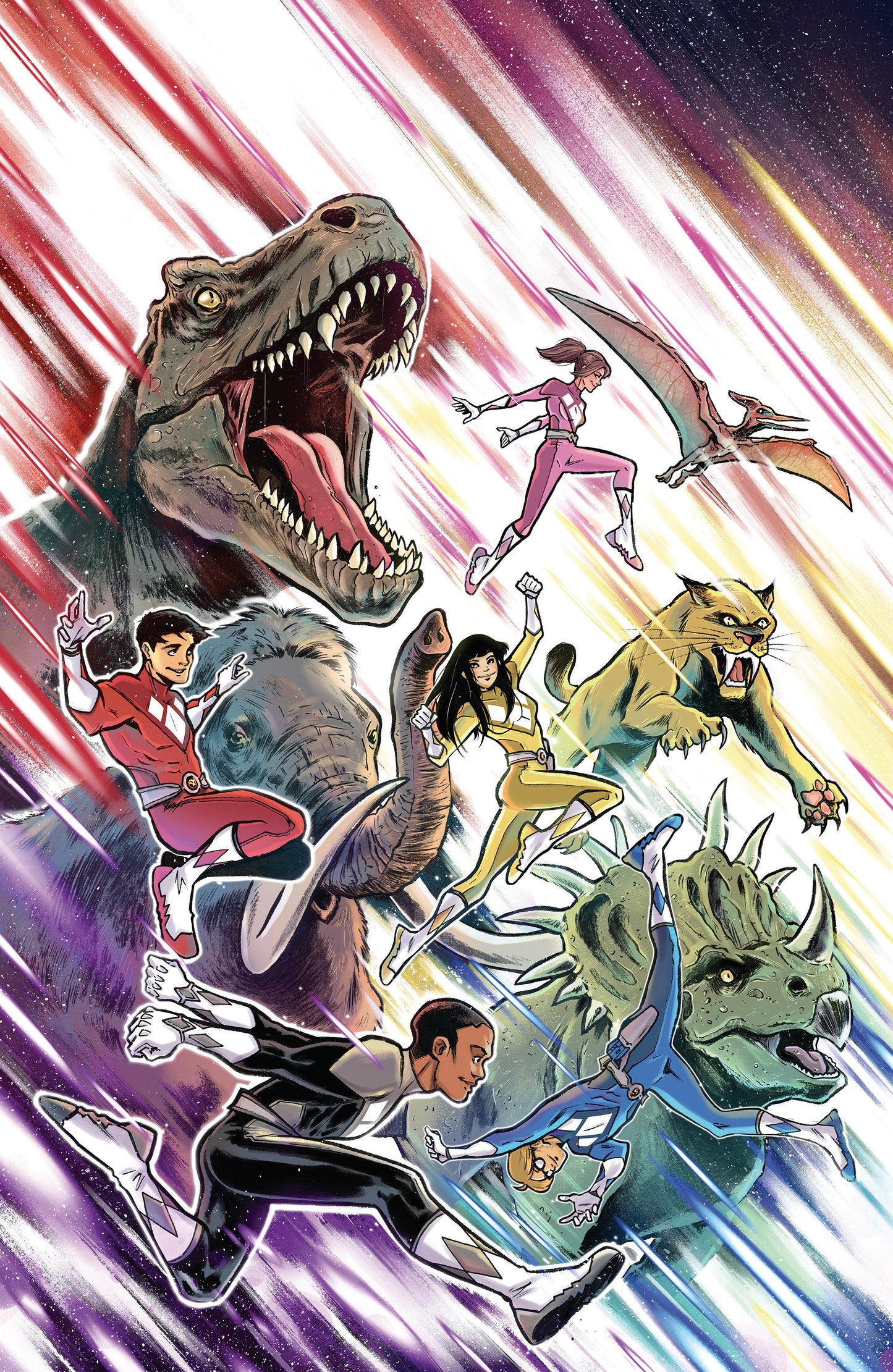 Mighty Morphin Power Rangers (2026) #6 E Foil Variant (Full Art, Foil, Di Gianfelice)