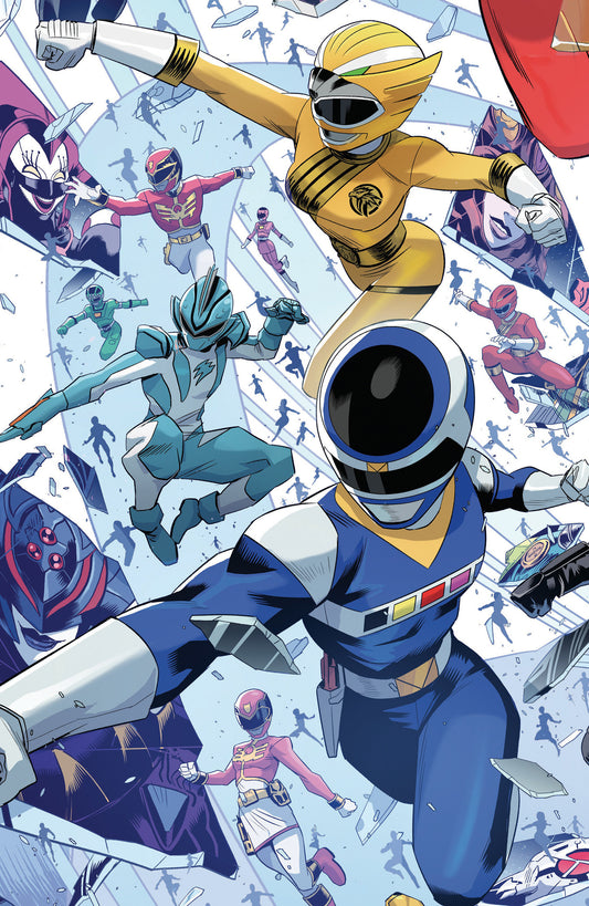Power Rangers Unlimited #5 C Every Ranger Ever Card Stock Connecting Variant (Full Art, Zonno)