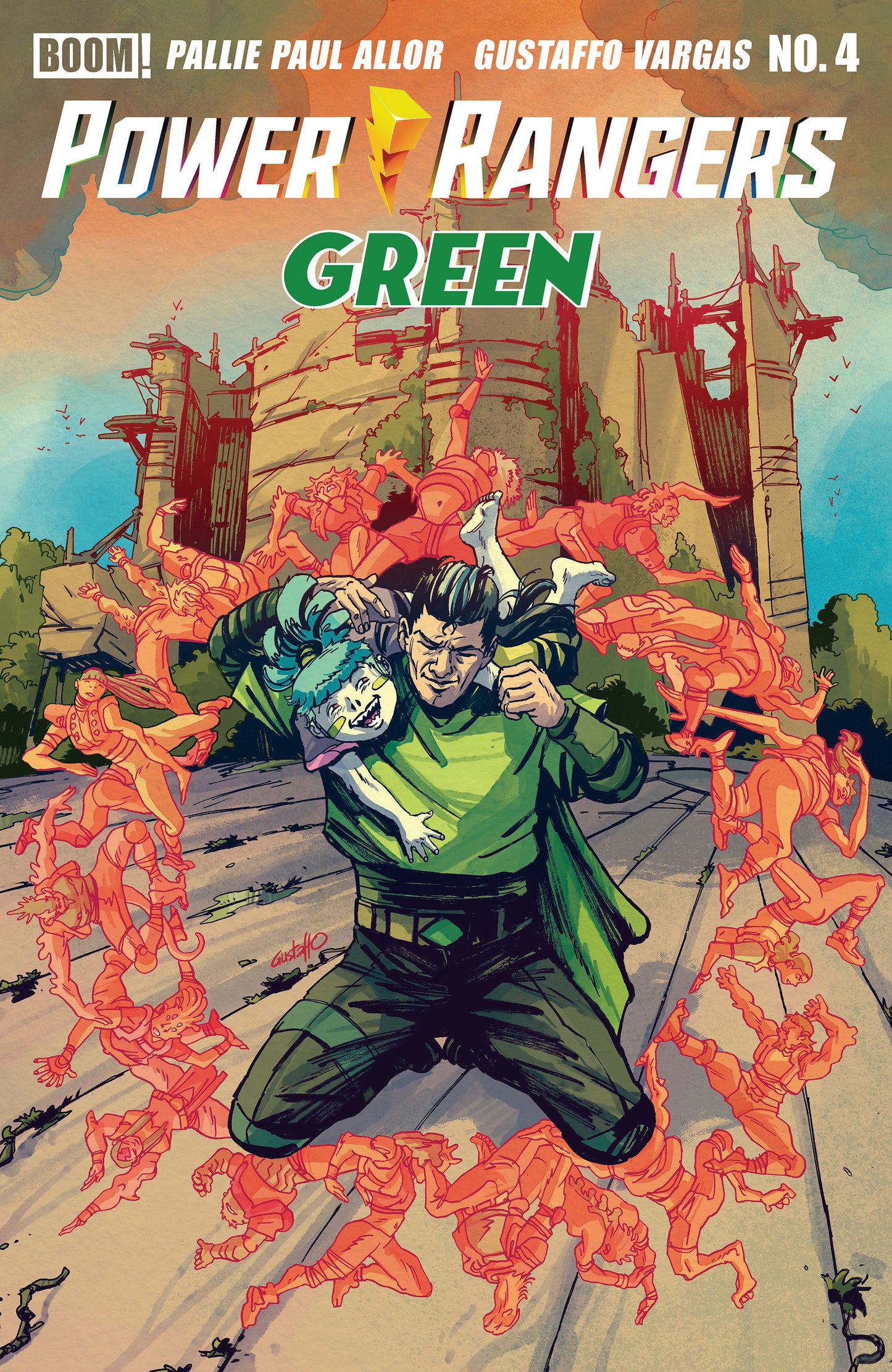Power Rangers Green #4 B Variant (Dressed, Vargas)