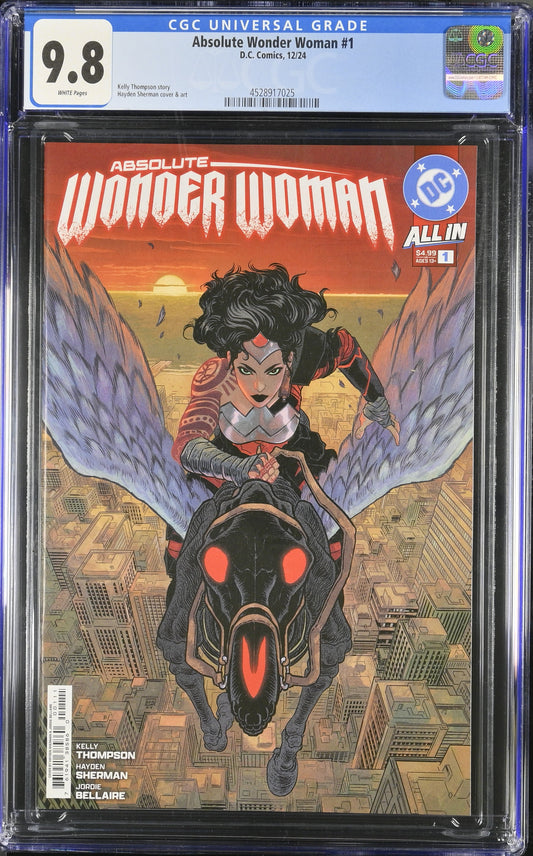 Absolute Wonder Woman #1 CGC 9.8 Cover A Hayden Sherman Thompson DC Comics 2024