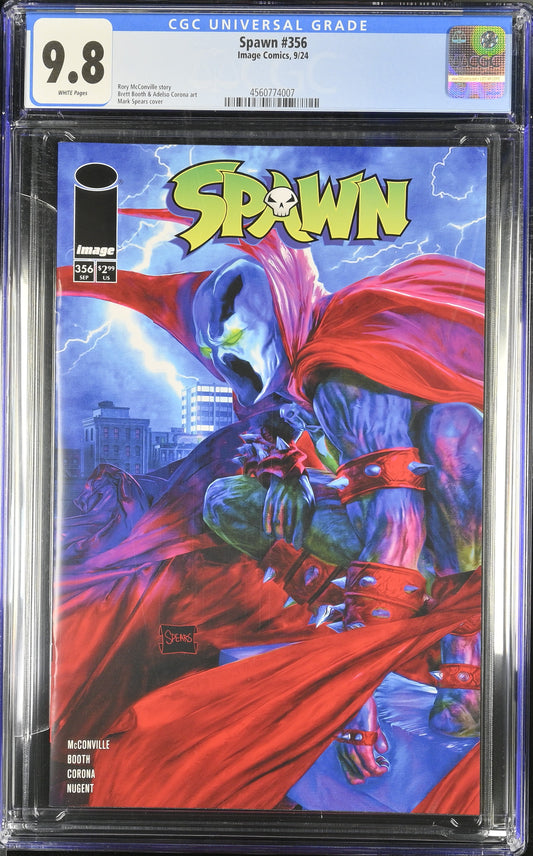 Spawn #356 CGC 9.8 Mark Spears Cover A Variant 1st Print Image Comics 2024
