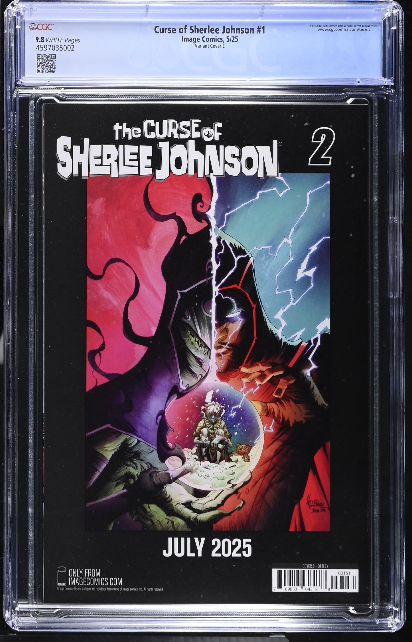 Spawn The Curse of Sherlee Johnson #1 CGC 9.8 1:50 Ryan Ottley Variant